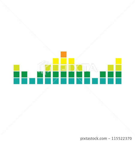 sound wave music logo vector template sound wave music logo vector template 115522370