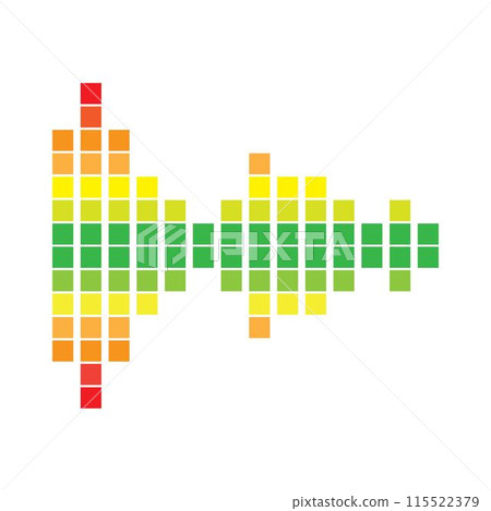 sound wave music logo vector template sound wave music logo vector template 115522379