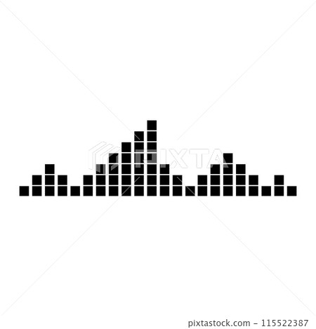 sound wave music logo vector template sound wave music logo vector template 115522387