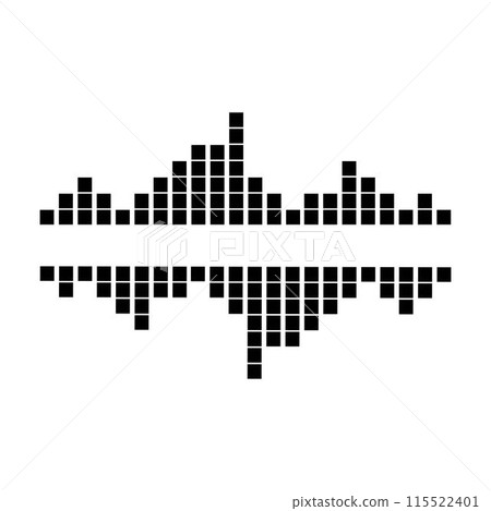 sound wave music logo vector template 115522401