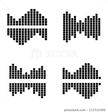 sound wave music logo vector template sound wave music logo vector template 115522406