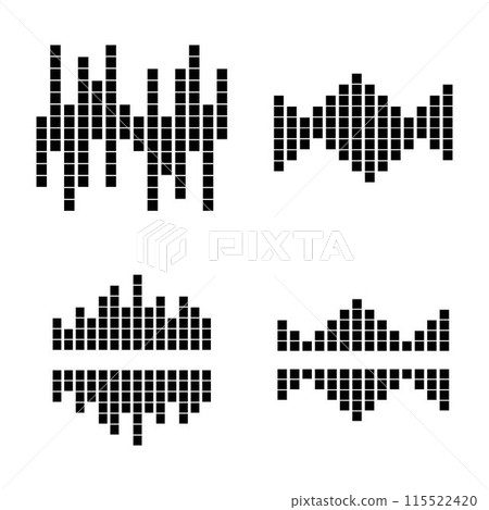 sound wave music logo vector template sound wave music logo vector template 115522420