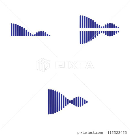 sound wave logo sound wave logo 115522453