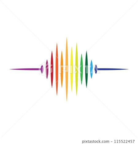 sound wave logo sound wave logo 115522457