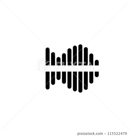 sound wave logo 115522479