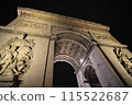 Illumination of the Arc de Triomphe in France 115522687