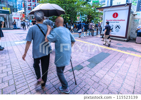 Tokyo cityscape in Japan Aging society... = Tokyo (in front of the Hachiko statue in Shibuya) Tokyo cityscape in Japan Aging society... = Tokyo (in front of the Hachiko statue in Shibuya) 115523139