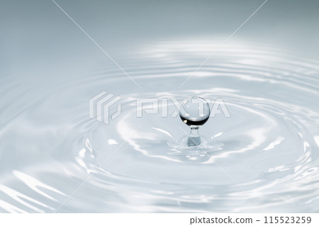 水滴落在水面上。 115523259