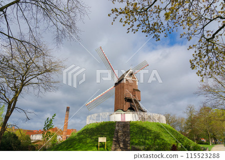 比利時布魯日風車 115523288