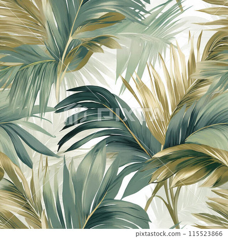 Tropical Leaves Seamless Pattern 115523866