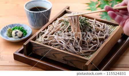 扎魯蕎麥麵（調味料：蔥花、鵪鶉蛋、芥末） 115524831