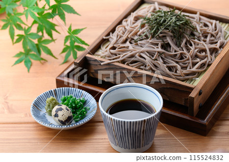 扎魯蕎麥麵（調味料：蔥花、鵪鶉蛋、芥末） 115524832