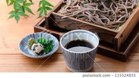 扎魯蕎麥麵（調味料：蔥花、鵪鶉蛋、芥末） 115524833