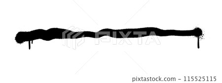Scribble line graffiti doodle stroke. Sprayed squiggle line and strikethrough underline 115525115
