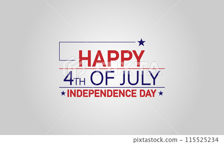 Stylish Independence Day Text Illustration Inspiration 115525234