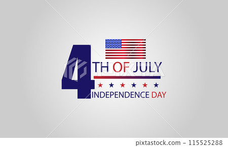 4th of July USA Flag Design for a Happy Independence Day 115525288