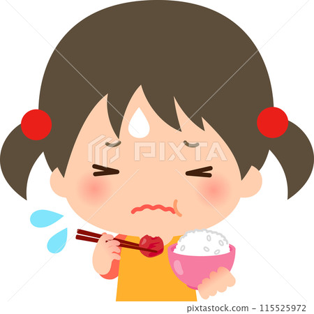 吃酸梅時會做鬼臉的女孩 115525972