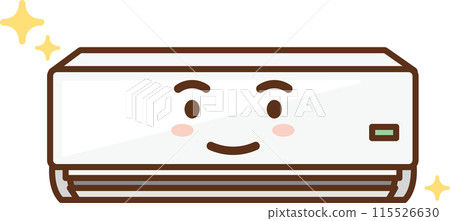 Beautiful indoor air conditioner illustration Beautiful indoor air conditioner illustration 115526630