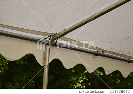 White tent roof with iron frame 115526672