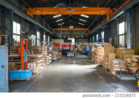 Scenes from a Japanese factory where various items are manufactured 115526873