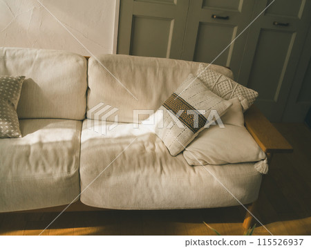 A living room with a sofa A living room with a sofa 115526937