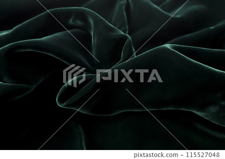 Green velour fabric material Green velour fabric material 115527048