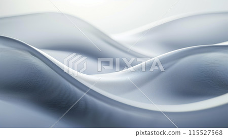 The image is a depiction of a flowing white cloth The image is a depiction of a flowing white cloth 115527568