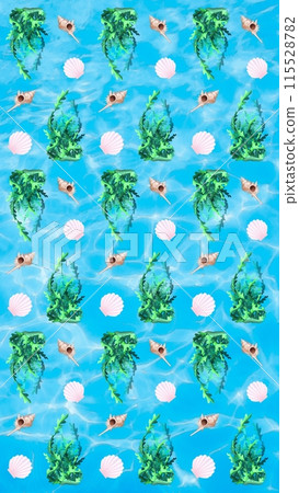 seamless pattern with watercolor paint strokes 115528782