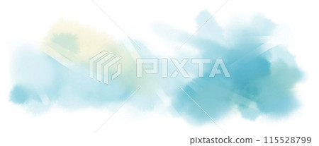 淺藍色和黃色水彩紋理素材 淺藍色和黃色水彩紋理素材 115528799