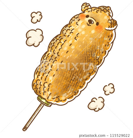 Grilled corn bear 115529022