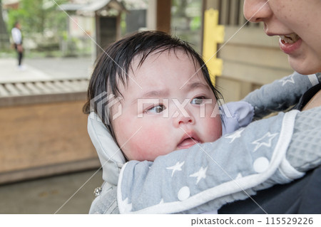 【寶寶參拜媽媽主持的神社】 【寶寶參拜媽媽主持的神社】 115529226