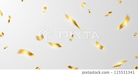 golden confetti background for festival decoration vector illustration 115531341