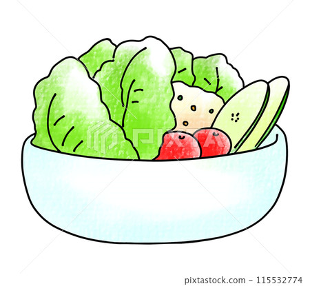 Loose and simple salad, analog style Loose and simple salad, analog style 115532774