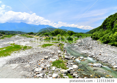 釜河大橋/從釜河上游眺望（山梨縣北斗市） [2024.6] 115533639