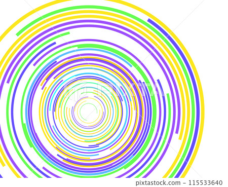 Background illustration: Cyber geometry, colorful, circle, transparent background, 2 115533640