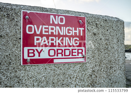 SignNo Overnight Parking by order 115533799