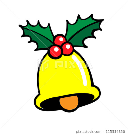 Christmas bells ring out on the holy night 115534830