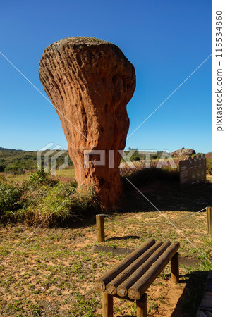 sandstone geological monuments, or Arenitos, in Vila Velha State Park. Ponta Grossa, Parana, Brazil sandstone geological monuments, or Arenitos, in Vila Velha State Park. Ponta Grossa, Parana, Brazil 115534860