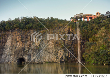 Tangua park in Curitiba, Brazil. viewpoint and lake. Tangua park in Curitiba, Brazil. viewpoint and lake. 115534884
