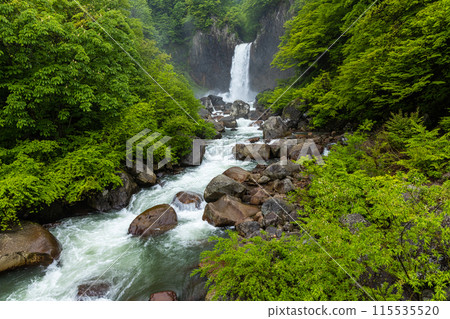 [Niigata Prefecture_Myoko City_Naena Falls] Naena Falls where you can enjoy the beauty of the valley throughout the four seasons 115535520