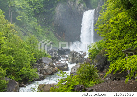 [Niigata Prefecture_Myoko City_Naena Falls] Naena Falls where you can enjoy the beauty of the valley throughout the four seasons 115535539
