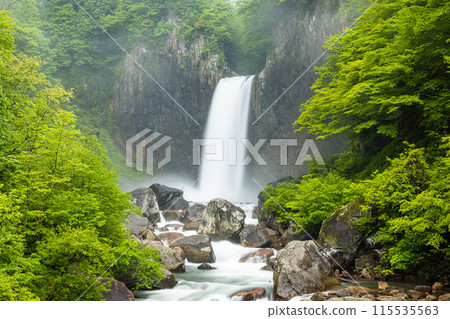 [Niigata Prefecture_Myoko City_Naena Falls] Naena Falls where you can enjoy the beauty of the valley throughout the four seasons 115535563