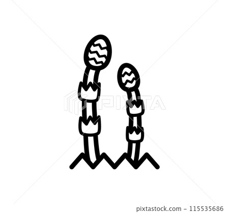 Simple horsetail illustration 115535686