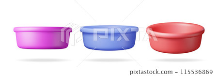 3D set of wash water basin isolated on white 3D set of wash water basin isolated on white 115536869