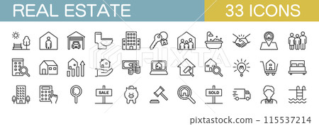 房地產線圖示集 115537214