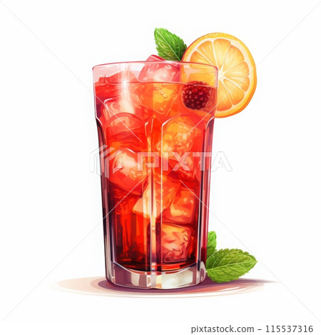 Bacardi Cocktail Day Isolated on White Background. 115537316