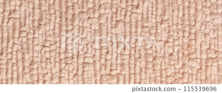 Texture of light beige fluffy woolen textile background from soft fleecy material, macro. Structure of pearl fabric 115539696