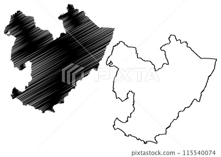 Lausanne District (Switzerland, Swiss Confederation, Canton of Vaud, Waadt or Vod) map vector illustration, scribble sketch Bezirk Lausanne map Lausanne District (Switzerland, Swiss Confederation, Canton of Vaud, Waadt or Vod) map vector illustration, scribble sketch Bezirk Lausanne map 115540074