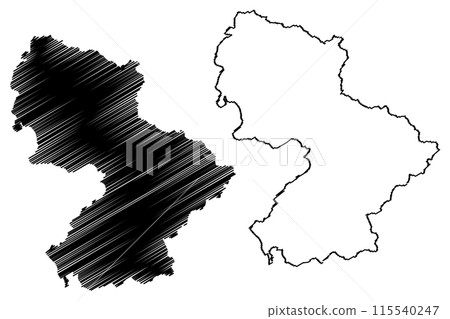 Prattigau Davos District (Switzerland, Swiss Confederation, Canton of Grisons, Graubunden) map vector illustration, scribble sketch Prattigau Davos Region map Prattigau Davos District (Switzerland, Swiss Confederation, Canton of Grisons, Graubunden) map vector illustration, scribble sketch Prattigau Davos Region map 115540247
