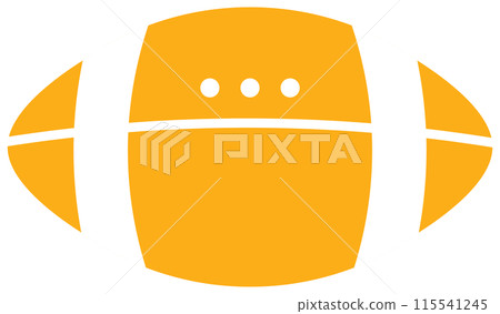 Cute back to school in Children Style Cartoon illustration rugby ball Cute back to school in Children Style Cartoon illustration rugby ball 115541245